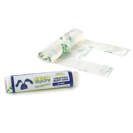 GreenAware, Kompostowalne worki na pieluszki, 30szt.