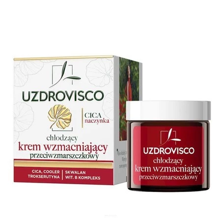 Uzdrovisco - Cica Chłodzący krem wzmacniający przeciwzmarszczkowy do cery naczynkowej 50ml