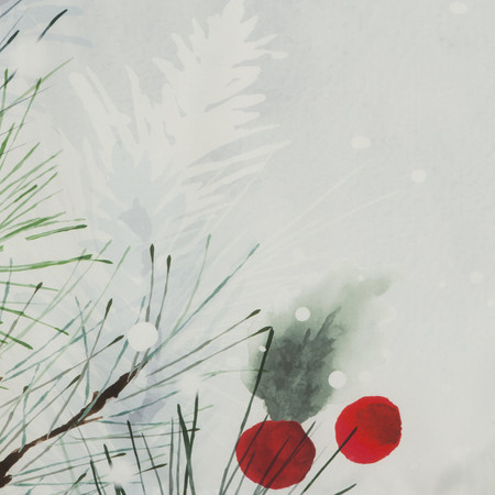 Komplet pościeli świątecznej Robin, 160 x 200 cm, Jasnoszary