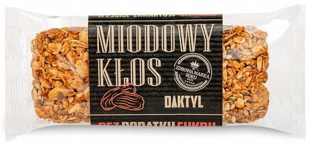 Zestaw 6x Łysoń Baton Miodowy Kłos BEZ DODATKU CUKRU Daktyl 45g