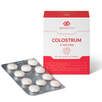 Genactiv − Colostrum z maliną − 60 tabl.