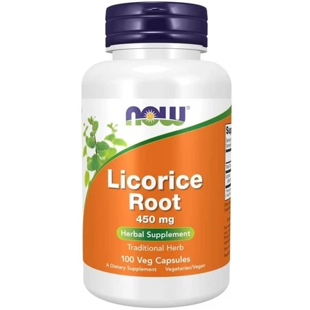 NOW FOODS Licorice Root - Lukrecja Korzeń 450 mg (100 kaps.)