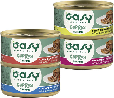 OASY Cat Caprice Terrine Kurczak z Warzywami dla kota 85g
