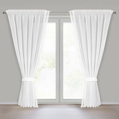 FIRANA GOTOWA KIRA 3 NA TAŚMIE 140 X 270 CM BIAŁY