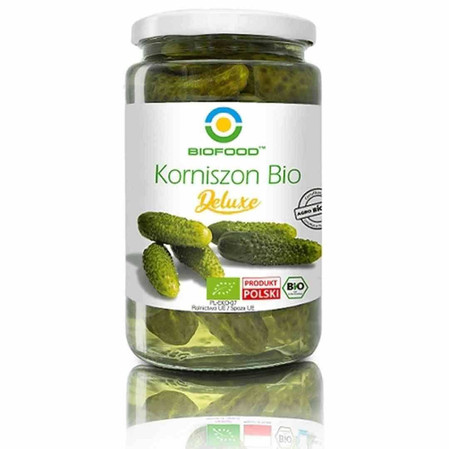 Ogórki Korniszony Deluxe BIO 740/440 g