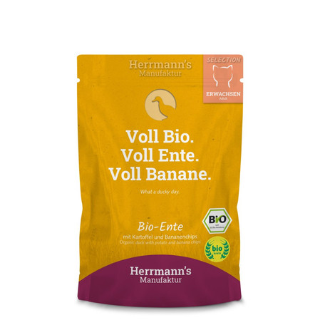 Zestaw 10x HERRMANN'S Selection Cat Bio Ente - bio kaczka (100g)