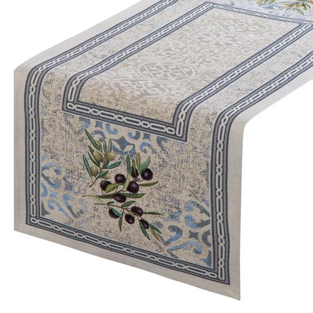 Obrus gobelinowy szerokość: 40 cm, długość: 100 cm, kolor: naturalny