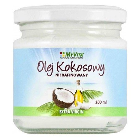 Myvita Olej Kokosowy Nierafinowany 200 Ml