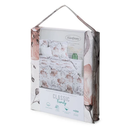 Komplet pościeli bawełnianej Nicky, 220 x 200 cm, Biały