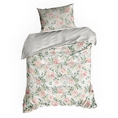 Komplet pościeli satynowej Spring 13, 220 x 200 cm, Biały