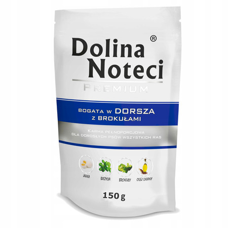 Dolina Noteci Premium bogata w dorsza z brokułami 150g
