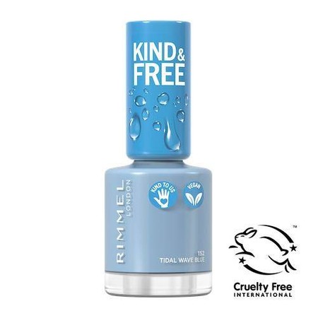 Kind & Free wegański lakier do paznokci 152 Tidal Wave Blue 8ml