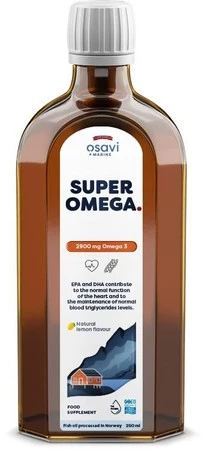 OSAVI Super Omega, 2900 mg - smak cytrynowy (250 ml)