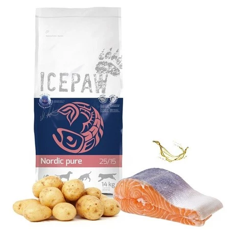 ICEPAW Nordic Pure - łosoś - karma dla dorosłych psów (14 kg)