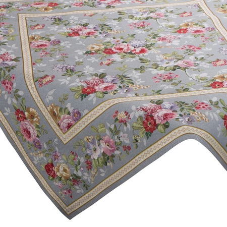 Obrus gobelinowy szerokość: 100 cm, długość: 100 cm, kolor: popielaty