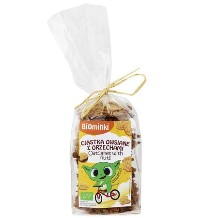 BIOMINKI CIASTKA OWSIANE Z ORZECHAMI WŁOSKIMI BIO 170 g
