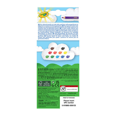 Kredki ołówkowe 12 kolorów 3612 Crayola