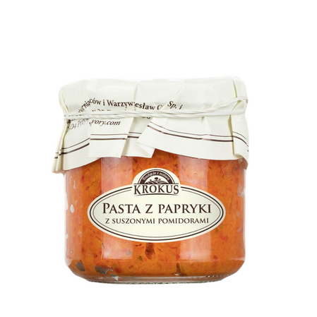 KROKUS PASTA Z PAPRYKI Z SUSZONYMI POMIDORAMI BEZGLUTENOWA 180 g