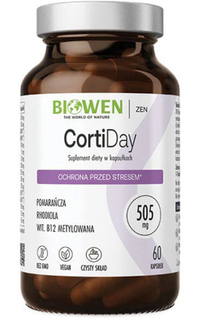 Biowen CortiDay ekstrakty roślinne i witaminy 60 kaps. KRÓTKA DATA 2026-10-24