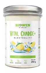 Biowen Elektrolity Vital Charge+ proszek 250 g smak cytyna