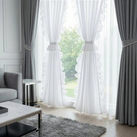 FIRANA GOTOWA KAREN NA TAŚMIE 140 X 270 CM BIAŁY