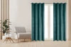 ZASŁONA GOTOWA DARLA 140 X 250 CM CIEMNOTURKUSOWY