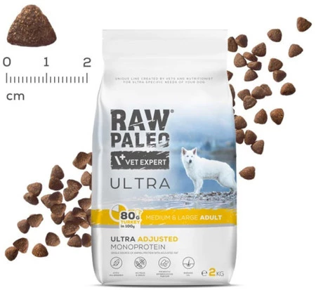 Vet Expert RAW PALEO Medium Large Adult Ultra Turkey 2kg