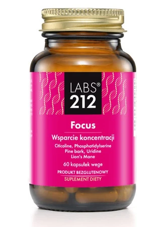 Labs212 Focus na wsparcie koncentracji 60 kaps. vege