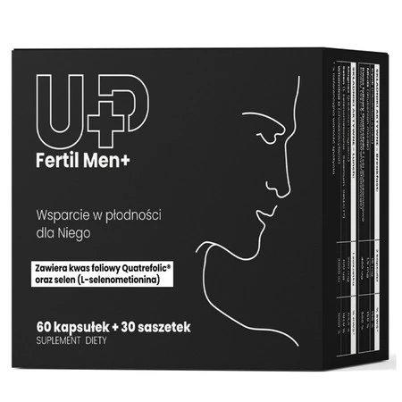 UP Heatlh Fertil Men+ suplement diety dla wsparcia płodności mężczyzn 60 kaps.+ 30 saszetek