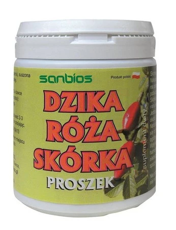 Sanbios − Skórka z dzikiej róży, proszek − 200 g