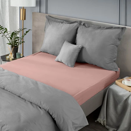 PRZEŚCIERADŁO NOVA 160 X 210 CM PUDROWY RÓŻ