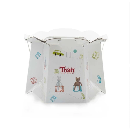 Tron, Jednorazowy, biodegradowalny nocnik-idealny w podróży, biały w misie