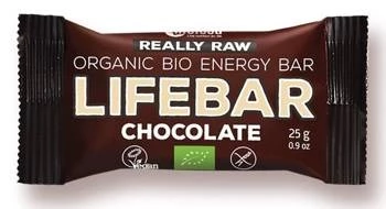 BATON DAKTYLOWO - ORZECHOWY Z CZEKOLADĄ RAW BEZ DODATKU CUKRÓW BEZGLUTENOWY BIO 25 g - LIFEFOOD