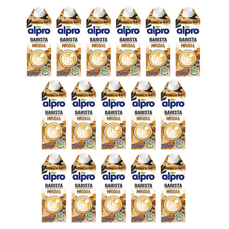 Zestaw 16x Alpro Napój Migdałowy Barista 750ml