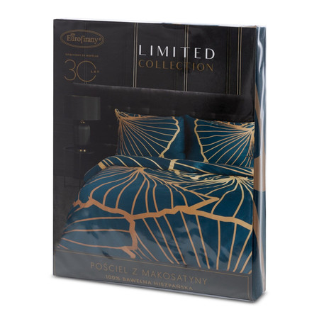 Komplet Pościeli Satynowej Limited Collection Musa 3 200x220 cm, granat