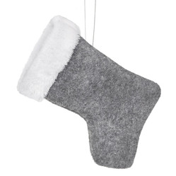 OZDOBA CHOINKOWA Z FILCU SKARPETA NA CHOINKĘ 15 cm