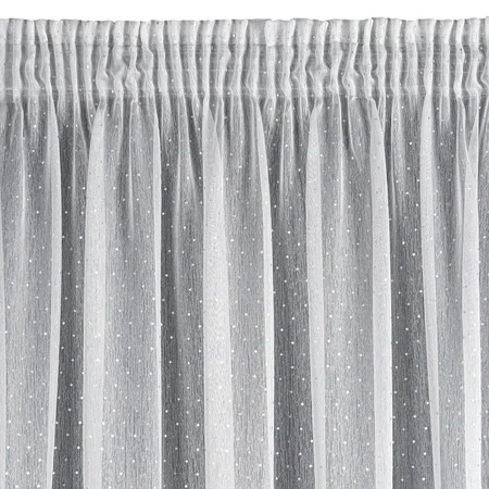 FIRANA GOTOWA SIBEL NA TAŚMIE 300 X 150 CM BIAŁY