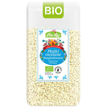 PŁATKI OWSIANE BEZGLUTENOWE BIO 350 g - BIO RAJ