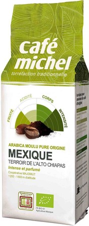 KAWA MIELONA ARABICA 100 % MEKSYK FAIR TRADE BIO 250 g - CAFE MICHEL