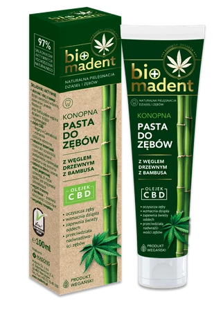 Bio Madent konopna pasta do zębów 100g olejek