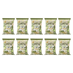 Zestaw 10x Chipsy z czerwonej soczewicy o smaku jalapeno i limonki 100g