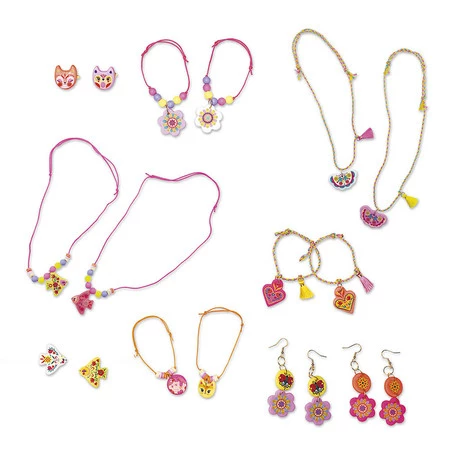 Janod Zestaw kreatywny do tworzenia biżuterii dla przyjaciółek Klejnoty przyjaźni 8+