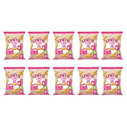 Zestaw 10x Chipsy z czerwonej soczewicy o smaku koktajlowych krewetek 100g