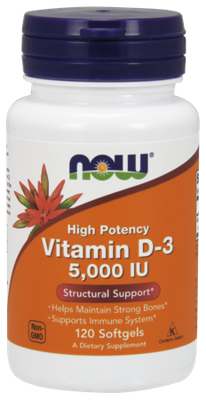 Witamina D3 5000 IU 125 mcg (120 kaps.)
