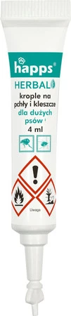 HAPPS Herbal - krople na pchły i kleszcze dla dużych psów 20 - 40kg