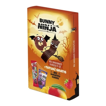 Bunny Ninja Halloween owocowe słodycze 93 g