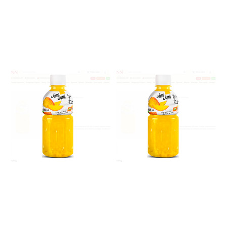 Zestaw: 2x Jumi Jumi Napój 70% zawartość soku Pineapple, Mango & Passion Fruit z kawałkami kokosa 320 ml