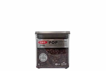 OXO-Pojemnik kwadratowy 2,6l. stalowy, STL