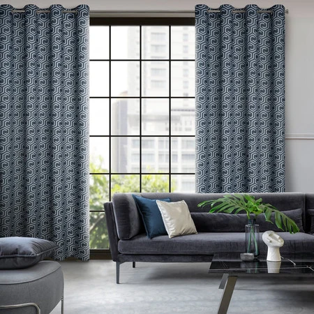 ZASŁONA GOTOWA D91 JULIET 140 X 250 CM GRAFITOWY