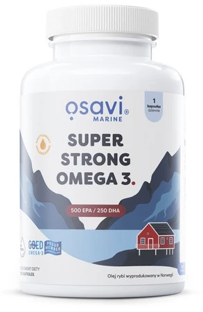 Osavi Super Strong Omega 3 (Marine), 500 EPA / 250 DHA - 120 kaps.